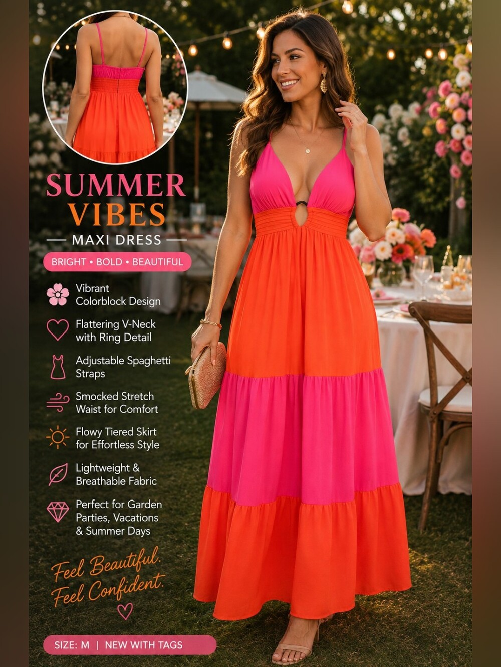 Colorblock Maxi Dress